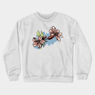 The Red Campion flower Crewneck Sweatshirt